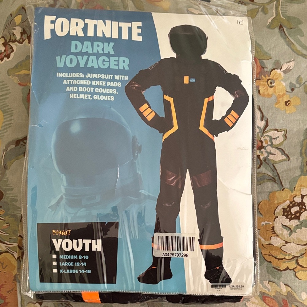 Spirit Youth Costume with Black and Orange Accents